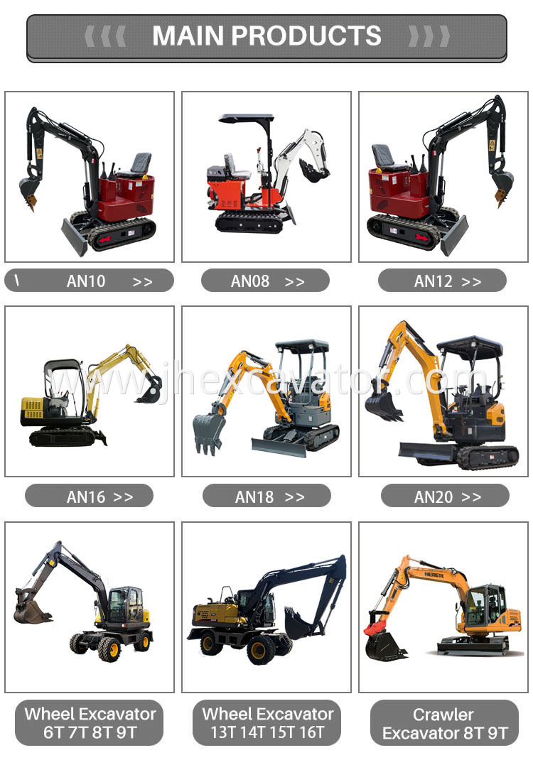 Excavator old Cheap China hydraulic 1ton mini excavator with rubber track